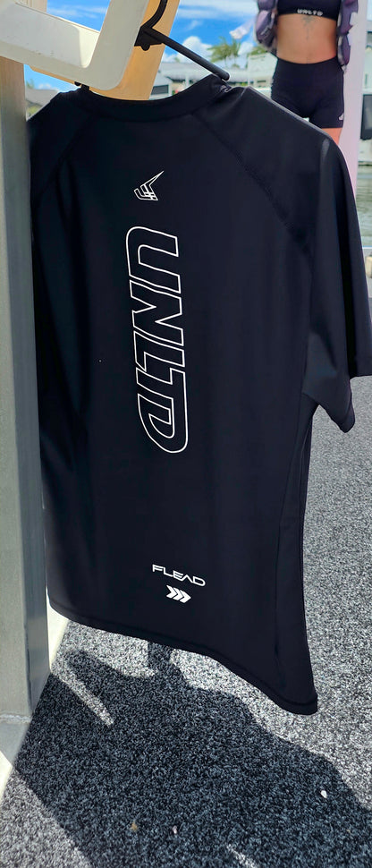 HYDRO RASH GUARD Short Sleeve BLACK