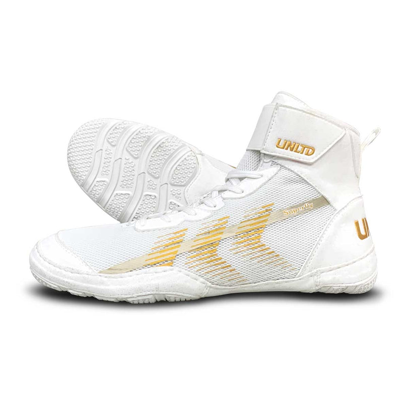 SUPERFLY RIDING BOOTS - WHITE/GOLD