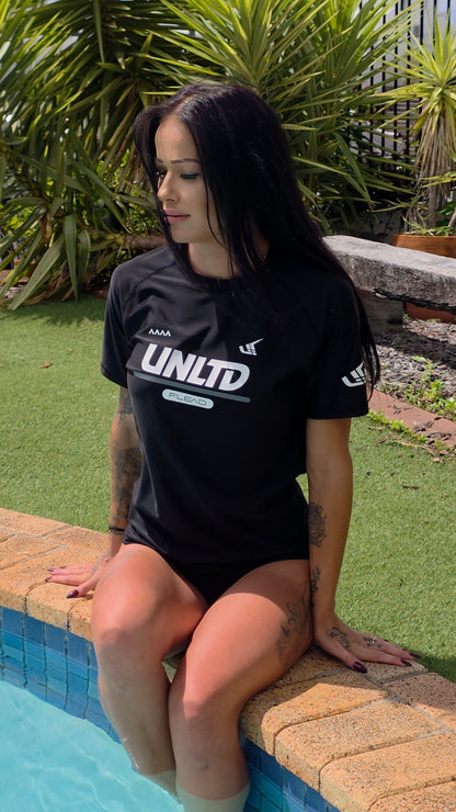 HYDRO RASH GUARD Short Sleeve BLACK