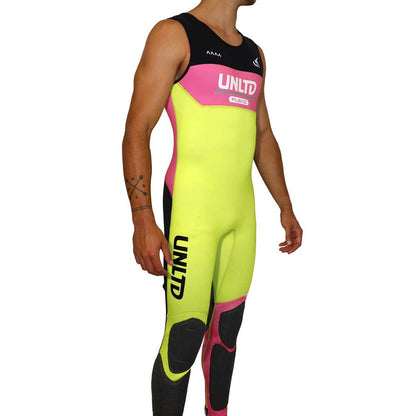 FLEAD WETSUITS JOHN PINK/YELLOW