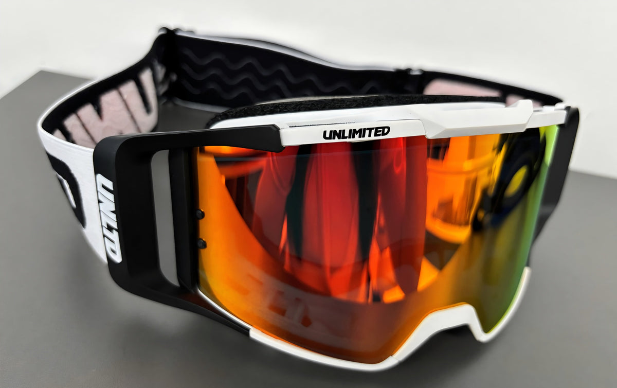 UL-26A WATERSPORT GOGGLES- WHITE AND BLACK
