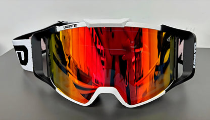 UL-26A WATERSPORT GOGGLES- WHITE AND BLACK