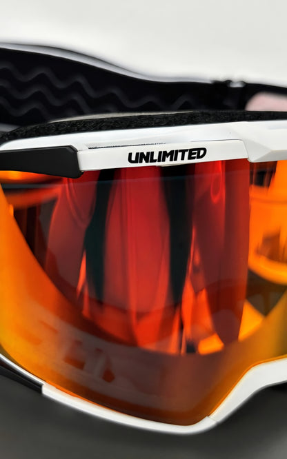 UL-26A WATERSPORT GOGGLES- WHITE AND BLACK