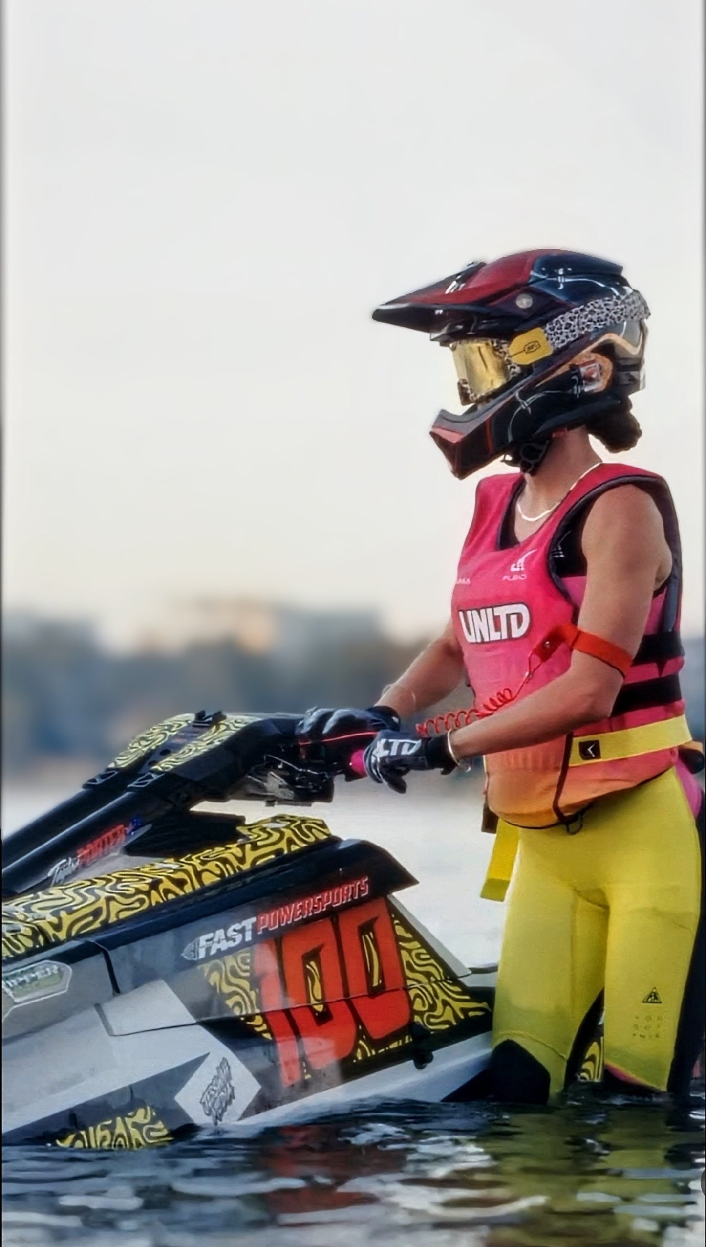 FLEAD S/E LIFE VEST - Pink/Yellow