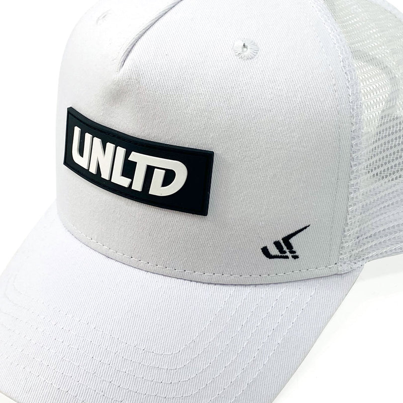 UNLTD Snapback Hat White