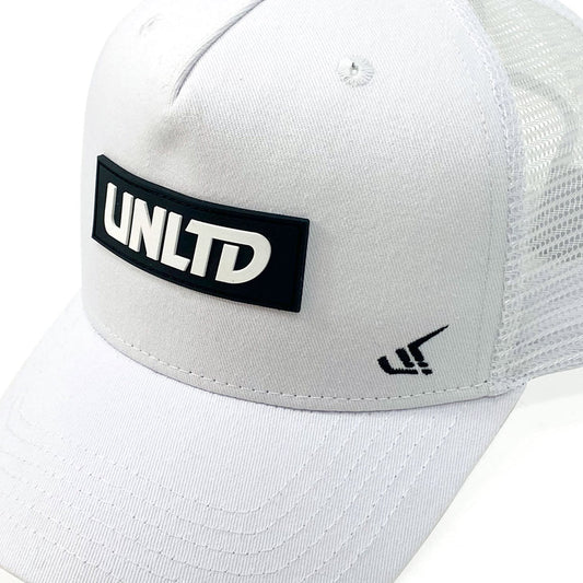 UNLTD Snapback Hat White